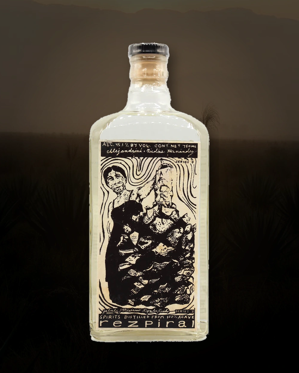 Rezpiral Jabali, Mexicano, Espadin, Cuishe – Alejandrina & Nicolas bottle