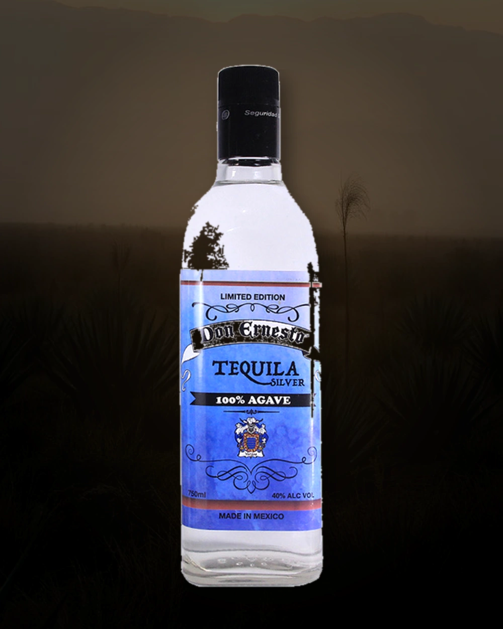 Don Ernesto Tequila Silver bottle