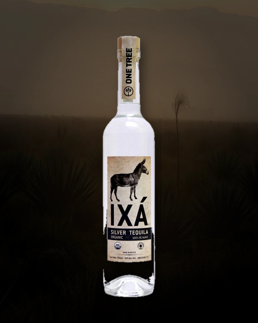 IXA Tequila Silver bottle
