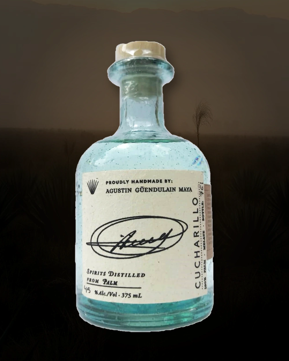 Maguey Melate Cucharillo – Agustin Guendulain Maya bottle