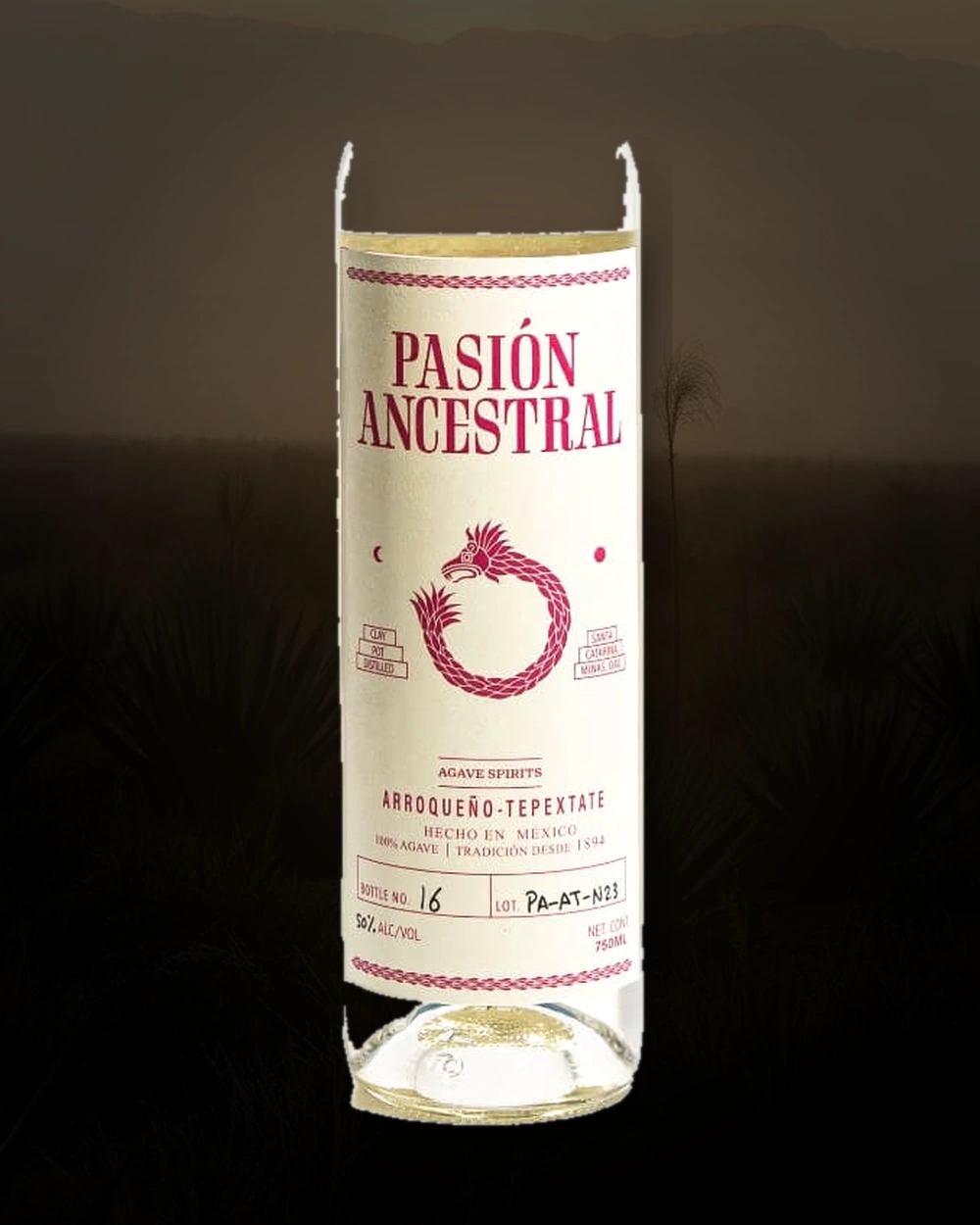 Pasión Ancestral Arroqueño-Tepextate bottle