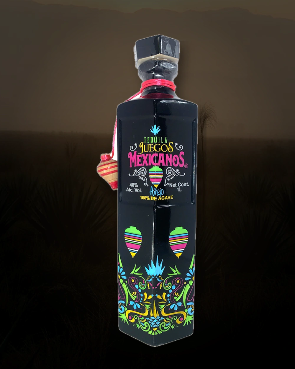 Juegos Mexicanos Tequila Añejo bottle