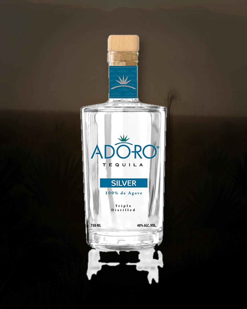 Adoro Tequila Silver bottle