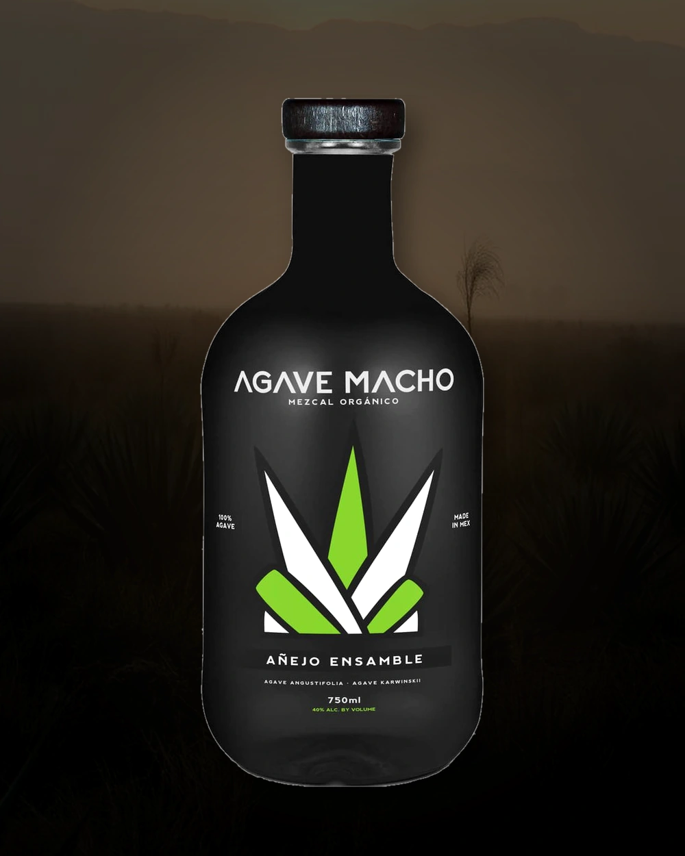 Agave Macho Espadin-Cuishe Añejo bottle