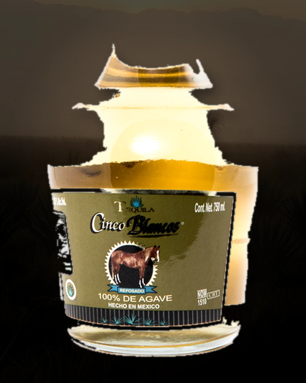 Cinco Blancos Reposado bottle