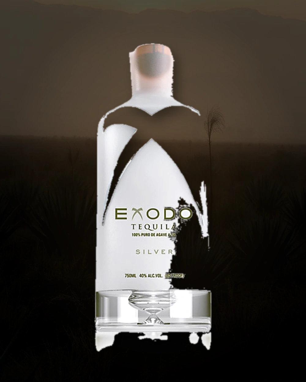 Exodo Tequila Silver bottle