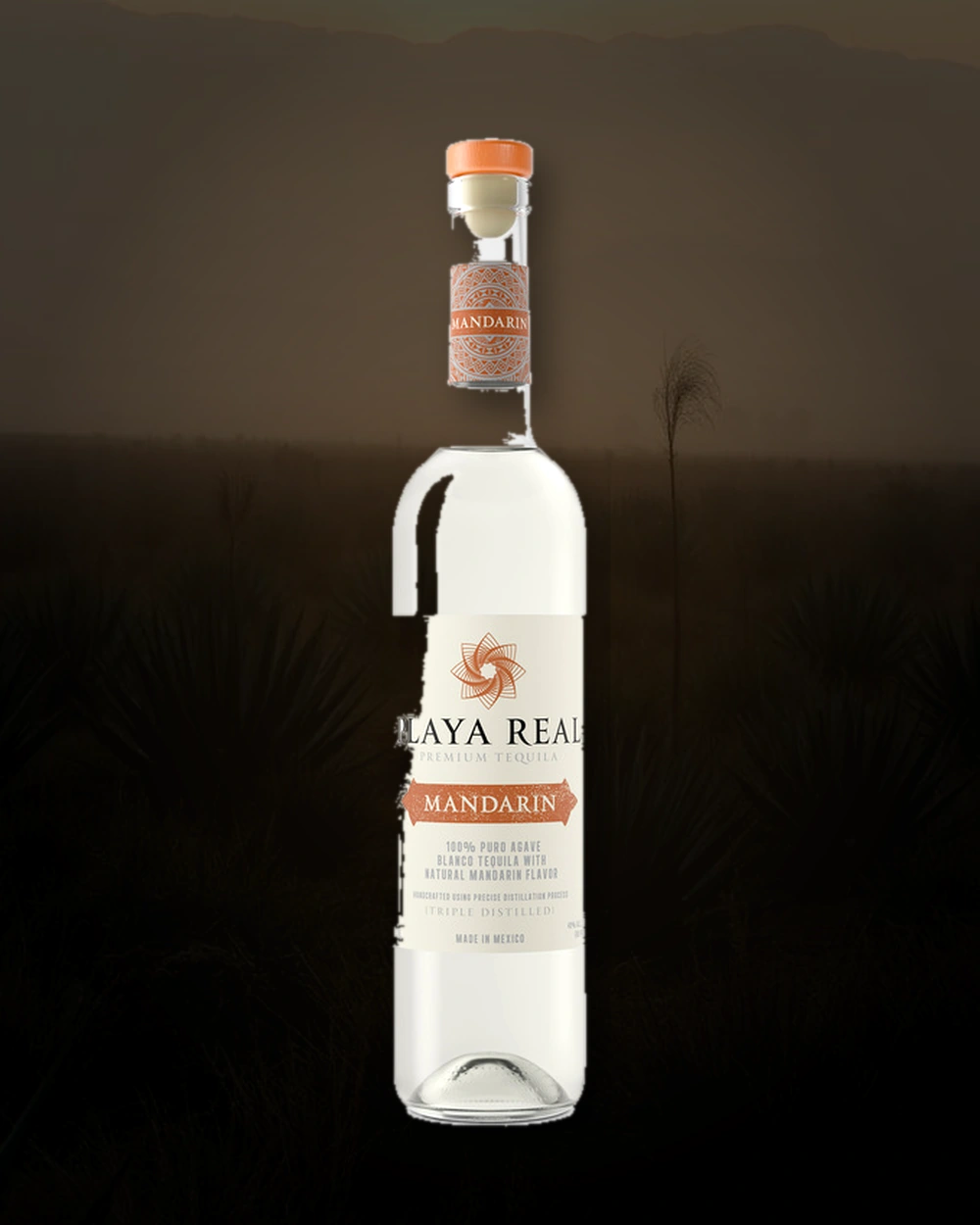 Playa Real Mandarin Tequila bottle