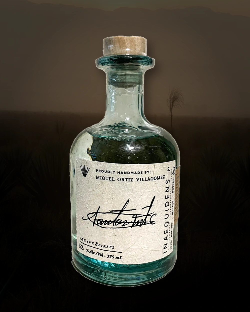 Maguey Melate Inaequidens – Miguel Ortiz Villagomez bottle