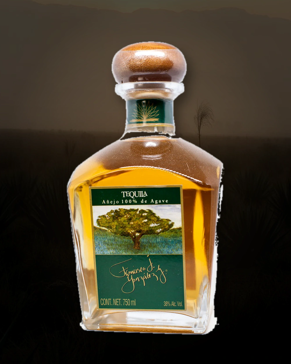 Francisco J. González G. Añejo bottle