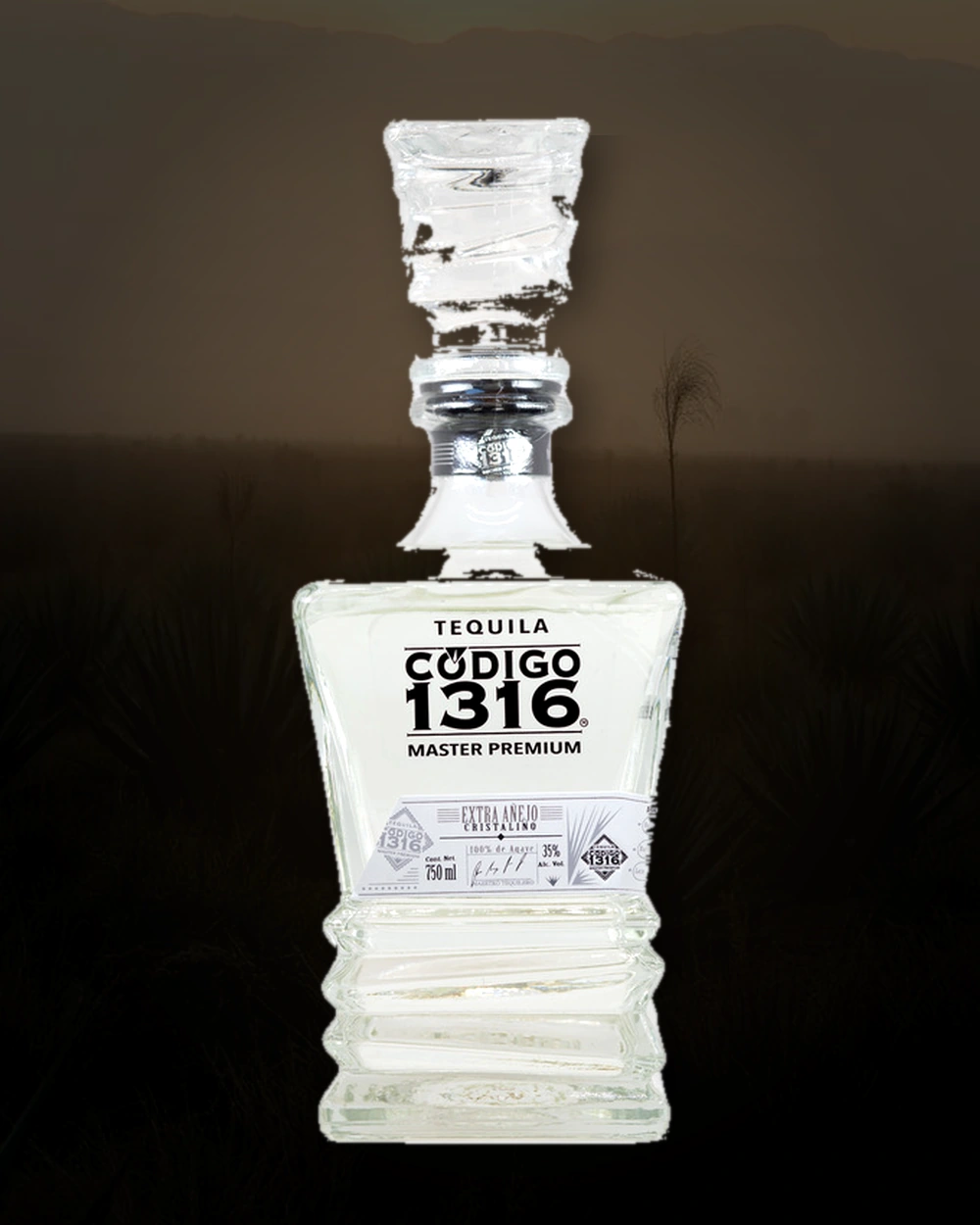 Codigo 1316 Master Premium Cristalino Extra Añejo bottle
