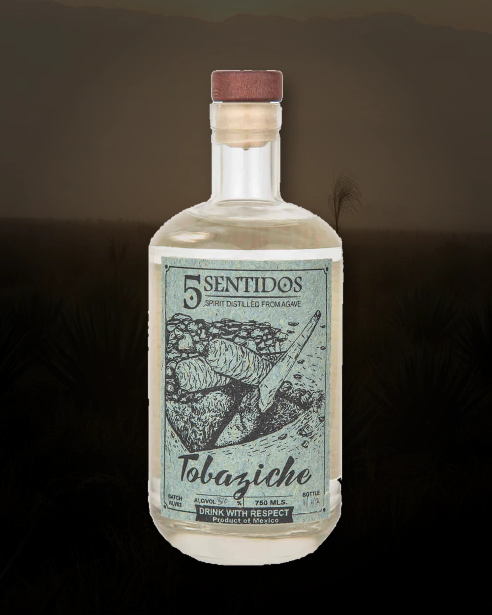 5 Sentidos Tobaziche – Tio Pedro bottle