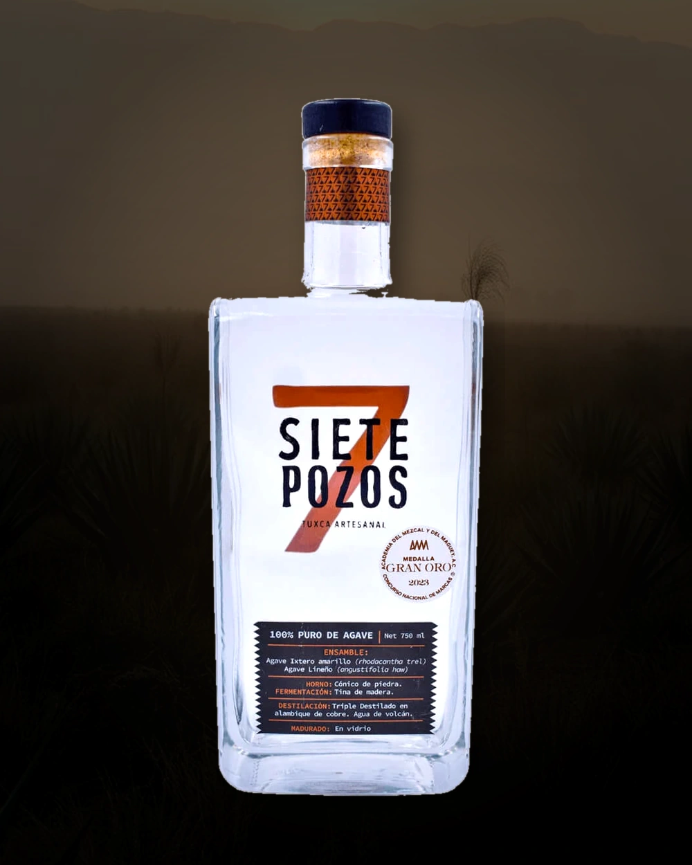 Siete Pozos Tuxca Ixteco Amarillo / Lineño bottle