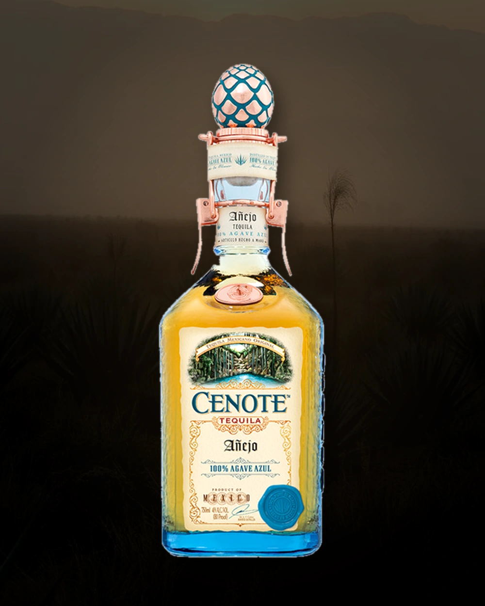 Cenote Tequila Añejo bottle