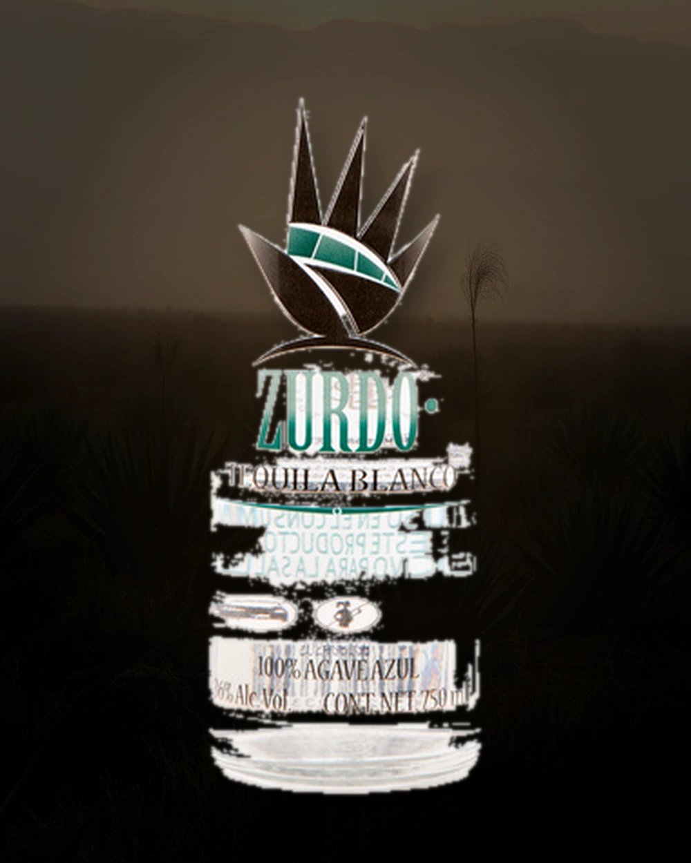 Zurdo Tequila Blanco bottle