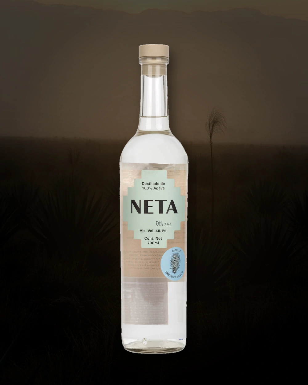 NETA Madrecuixe, Tepextate, Jabalín, Bicuixe, Tobalá – Manuel Aquino García bottle