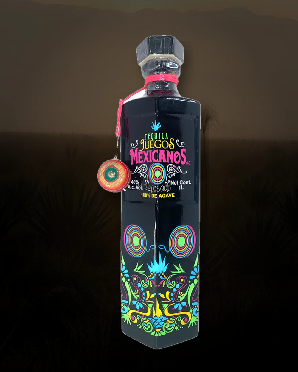 Juegos Mexicanos Tequila Reposado bottle