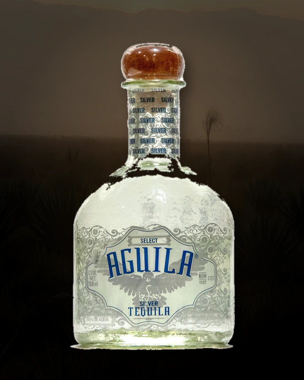 Aguila Silver bottle