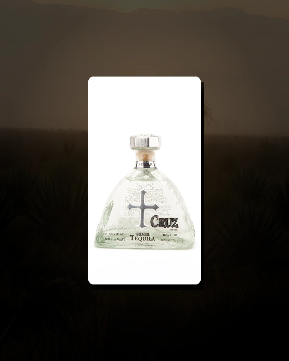 Cruz Tequila Silver bottle