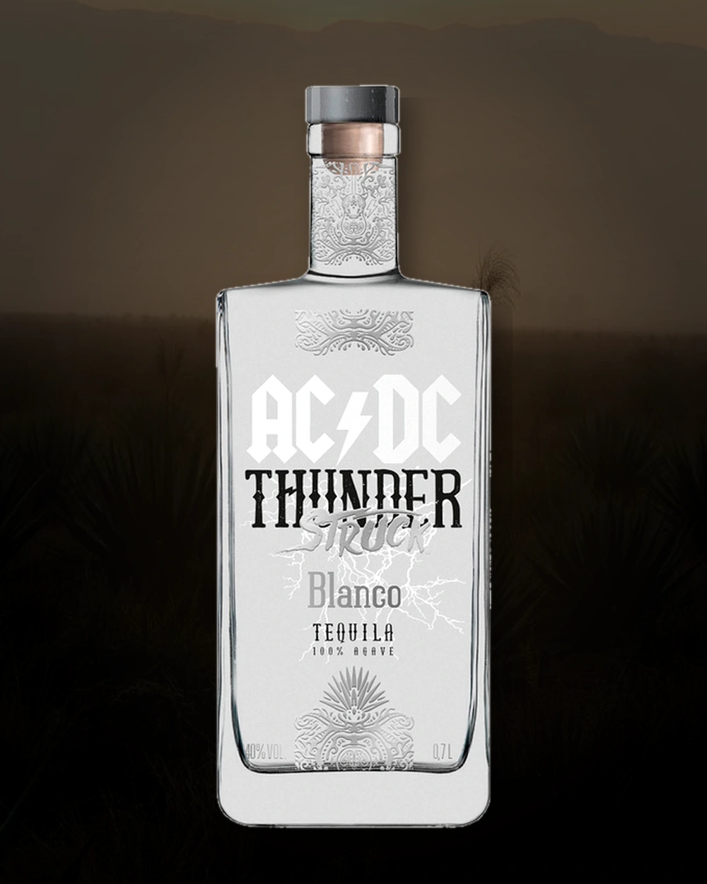Thunderstruck Blanco Tequila bottle