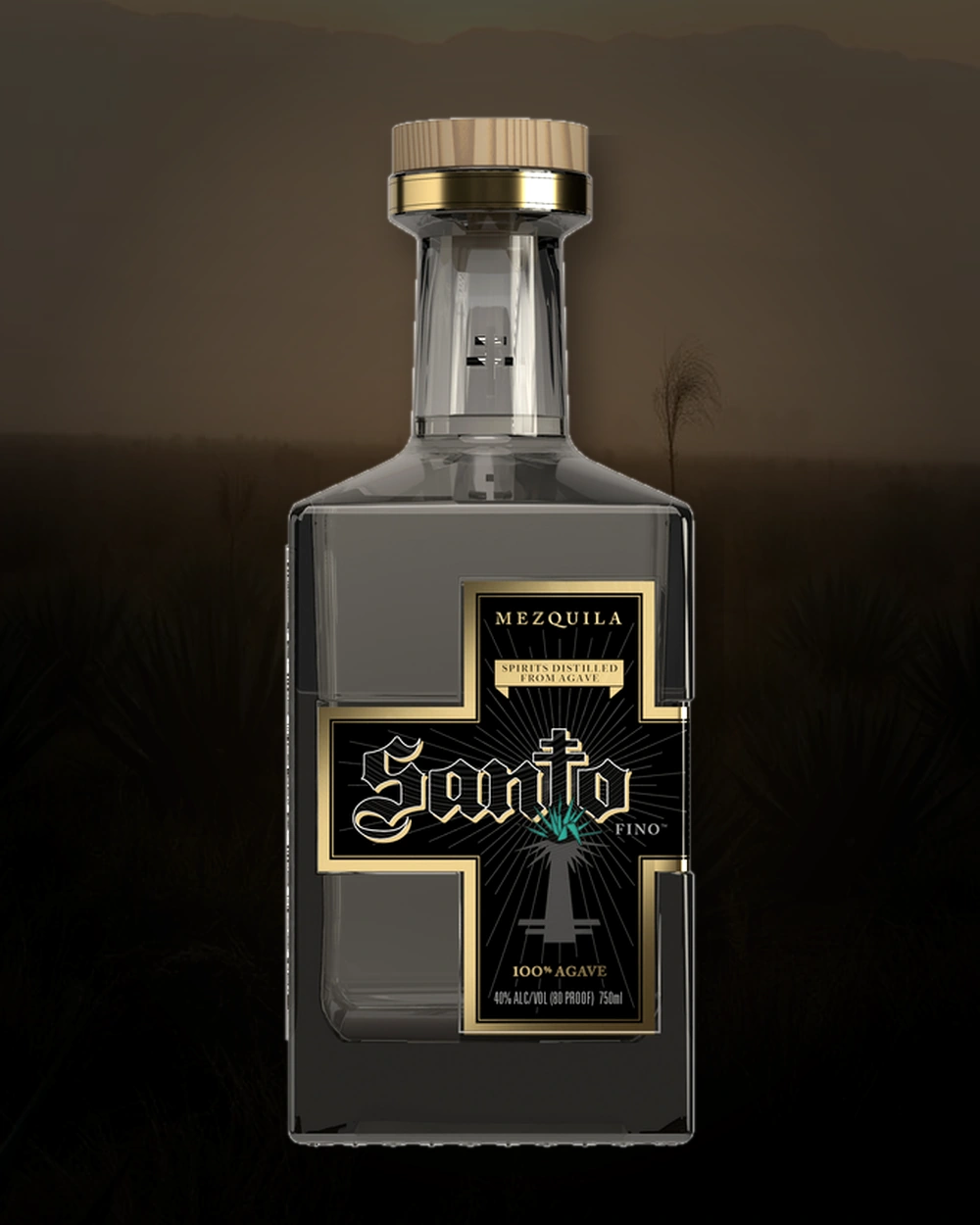 Santo Puro Mezquila bottle