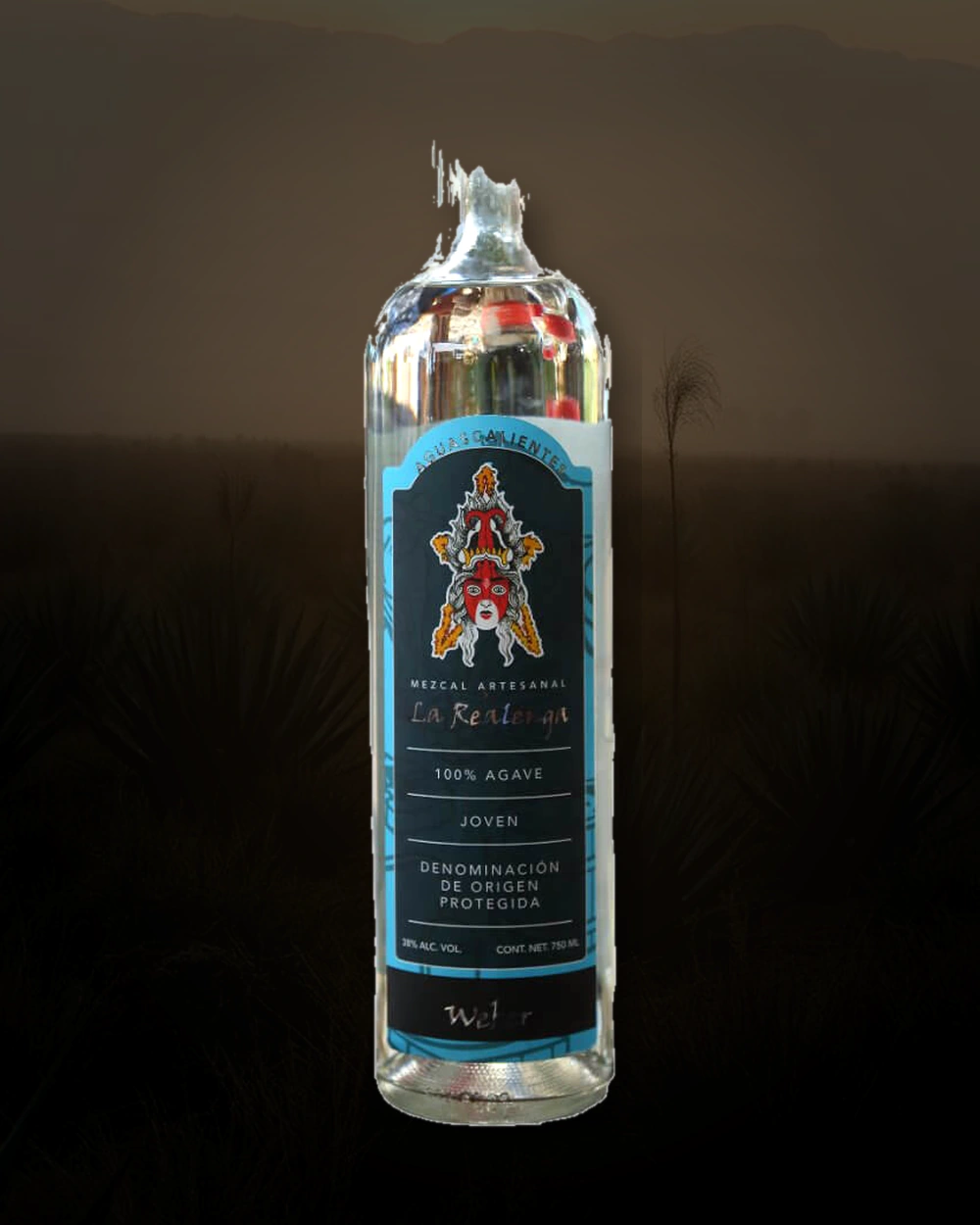 La Realenga Azul bottle