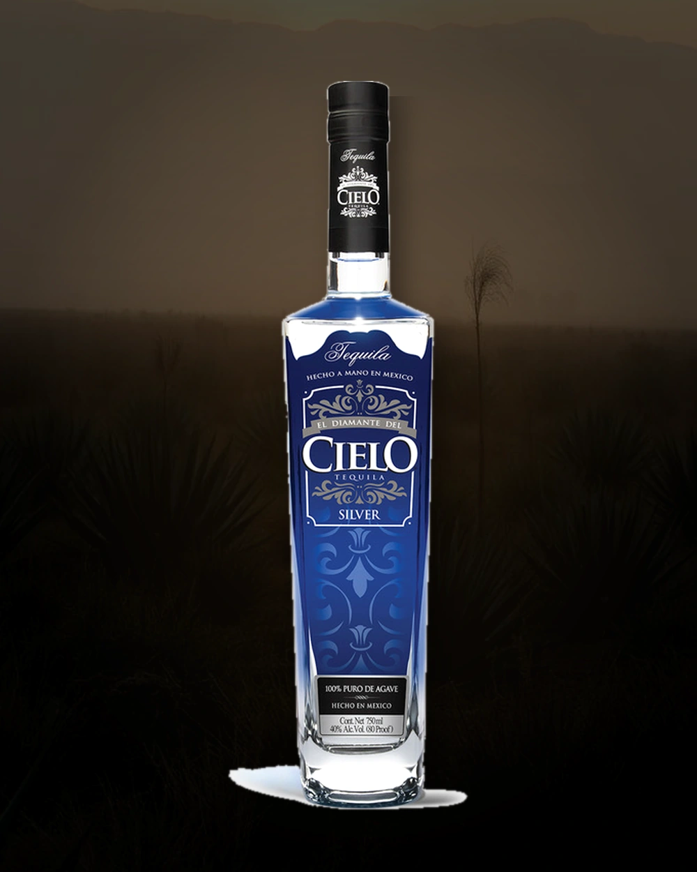 El Diamante del Cielo Silver bottle