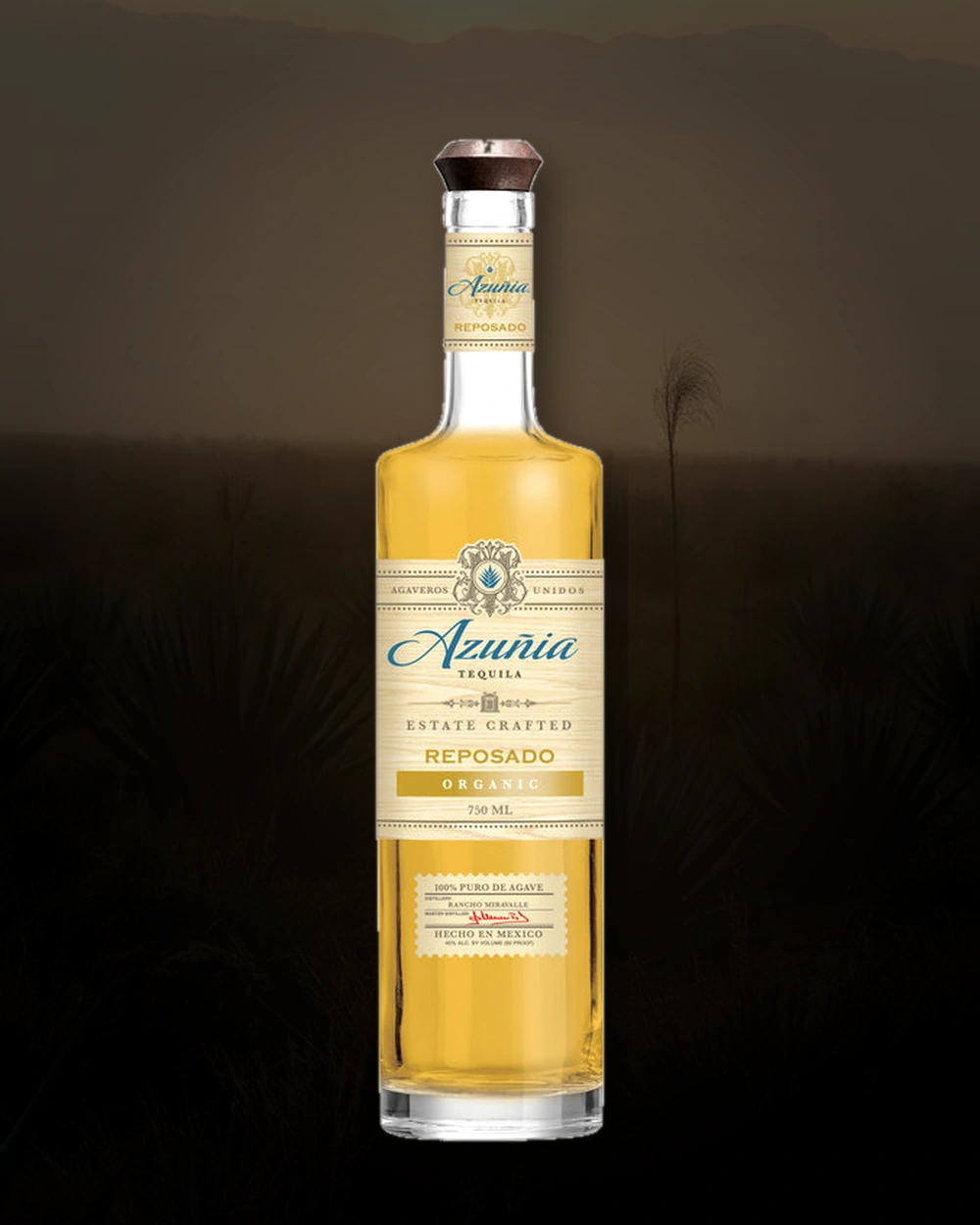 Azuñia Reposado bottle