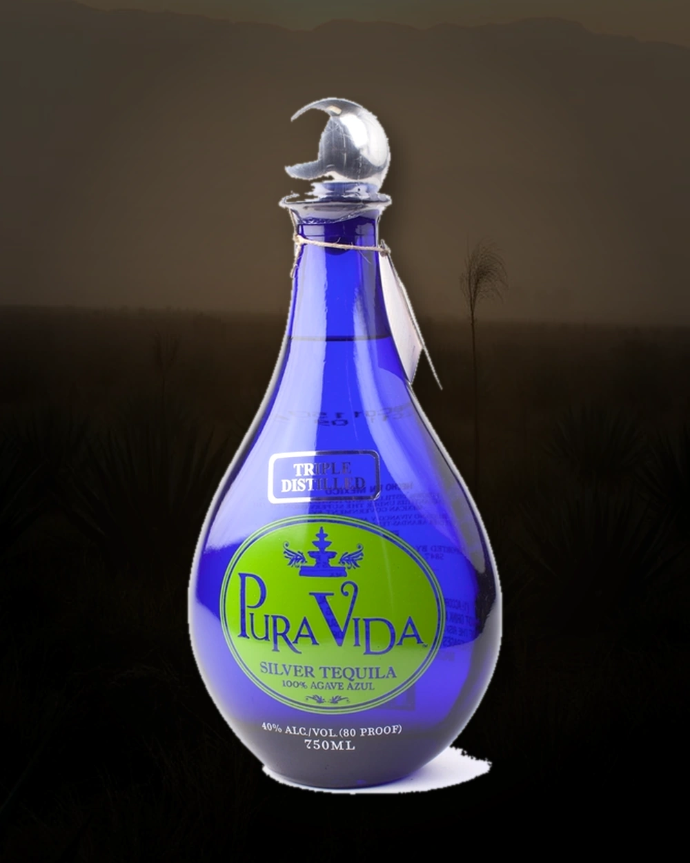Pura Vida Silver Blanco bottle