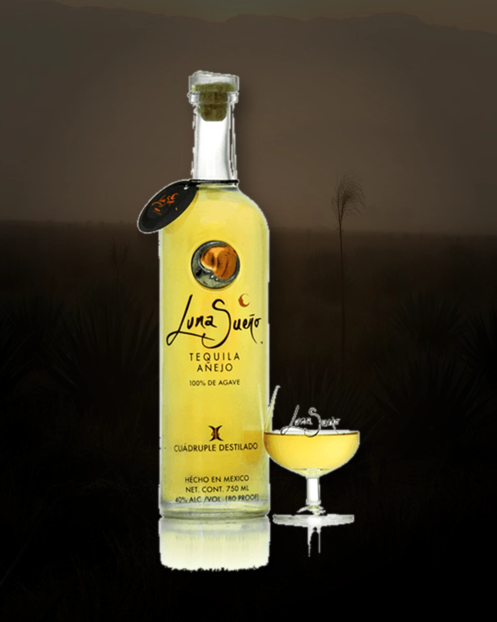 Luna Sueño Añejo bottle