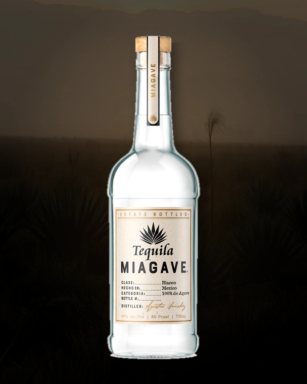 Tequila Miagave Blanco bottle
