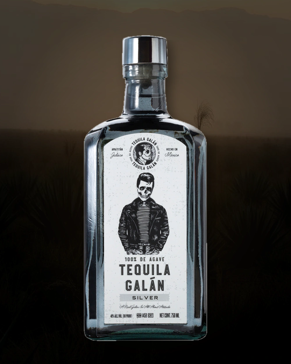 Tequila Galán Blanco bottle