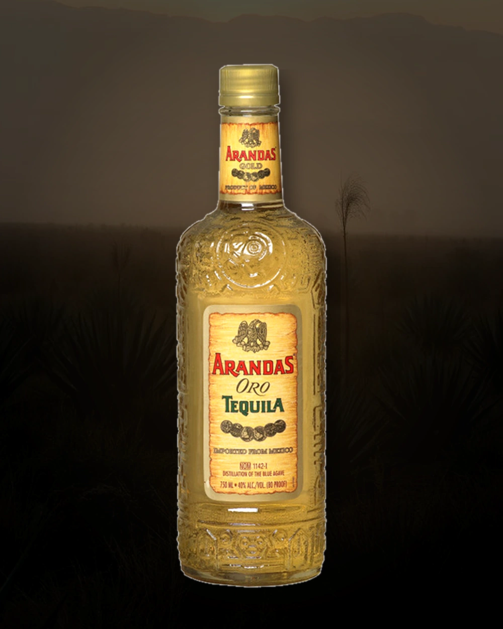 Arandas Oro Tequila Gold bottle