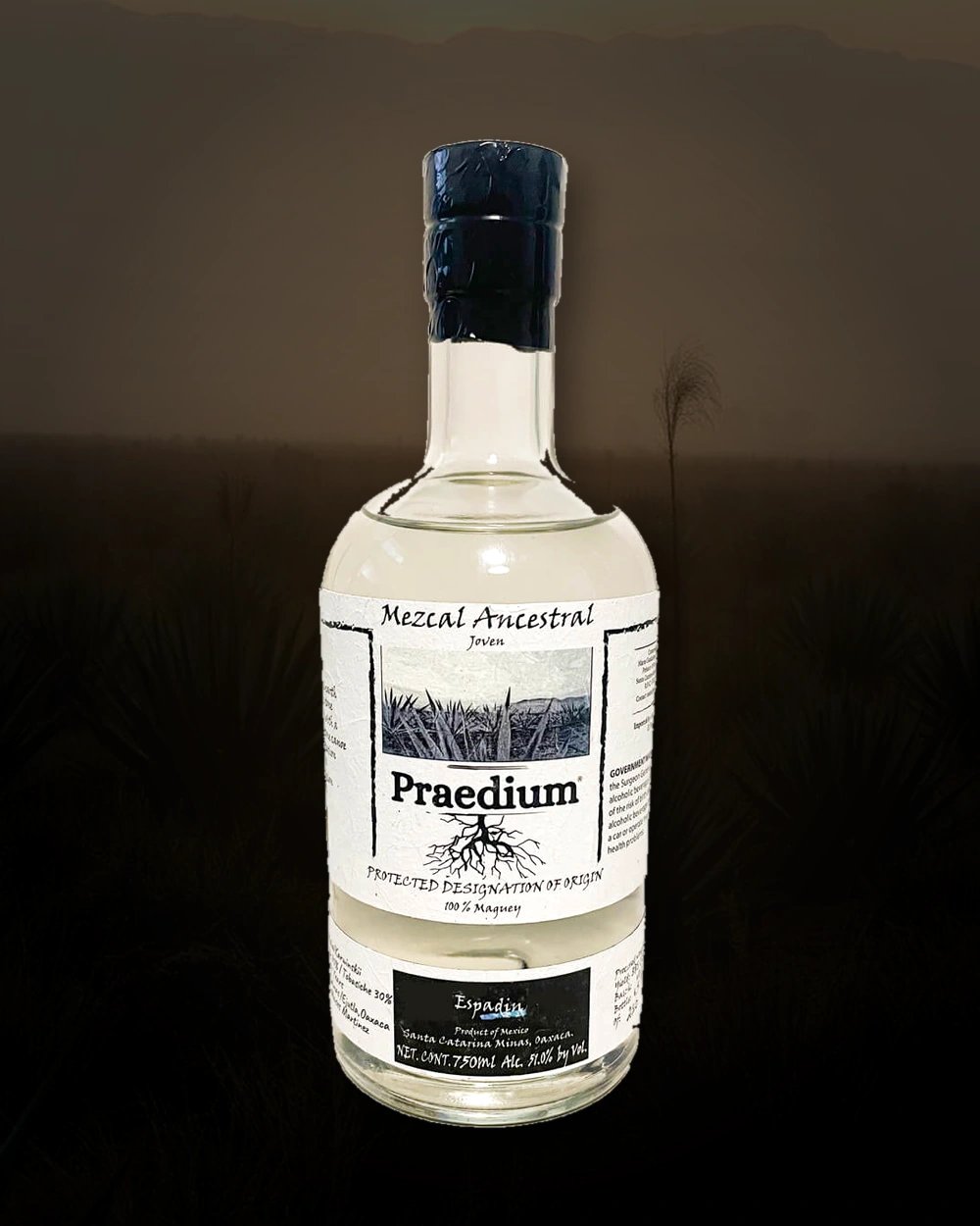 Praedium Espadin bottle