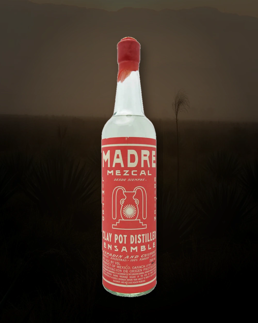 Madre Clay Pot Ensamble, Espadin and Cuishe bottle