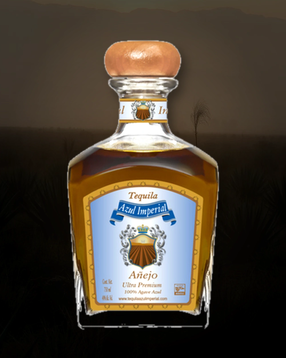 Azul Imperial Añejo bottle