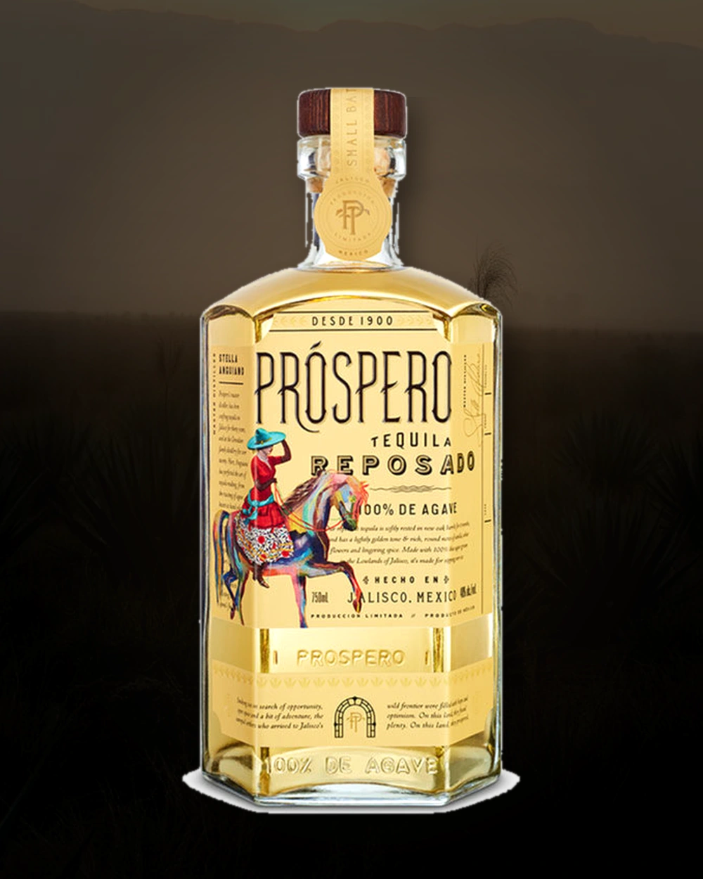 Prospero Tequila Reposado bottle