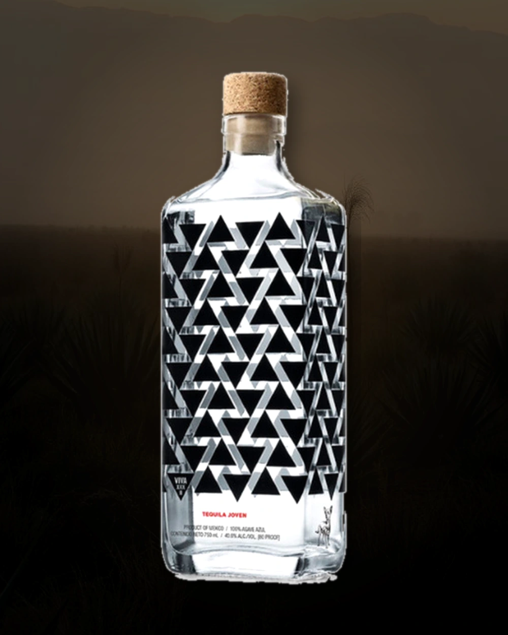 Viva XXXII Tequila Joven bottle