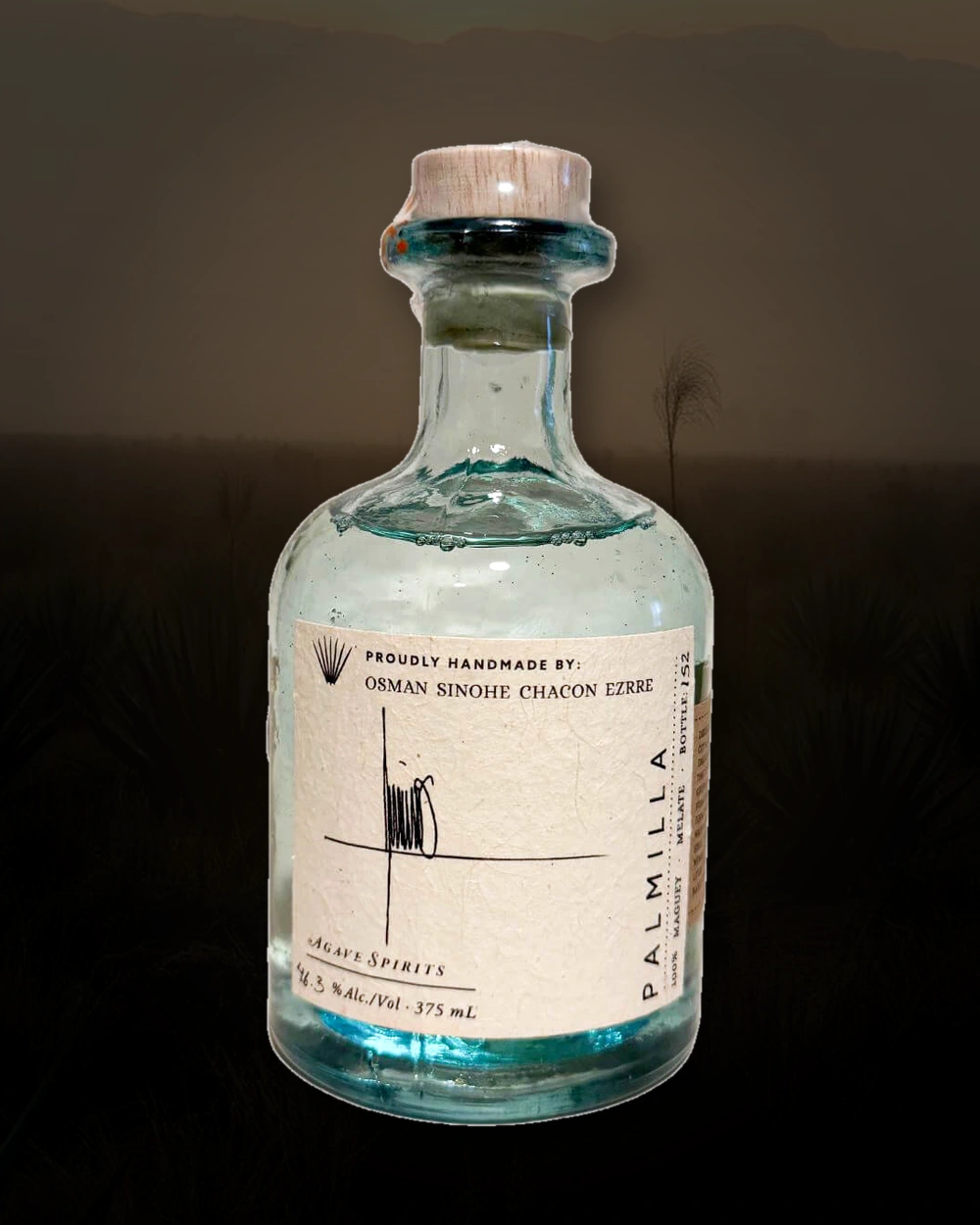 Maguey Melate Palmilla – Osman Sinohe Chacón Ezrre bottle