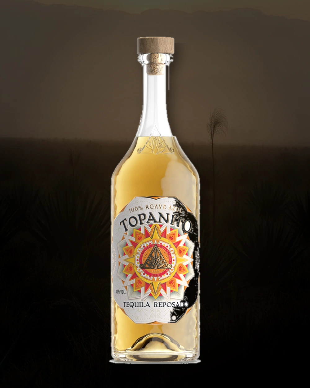 Topanito Reposado bottle