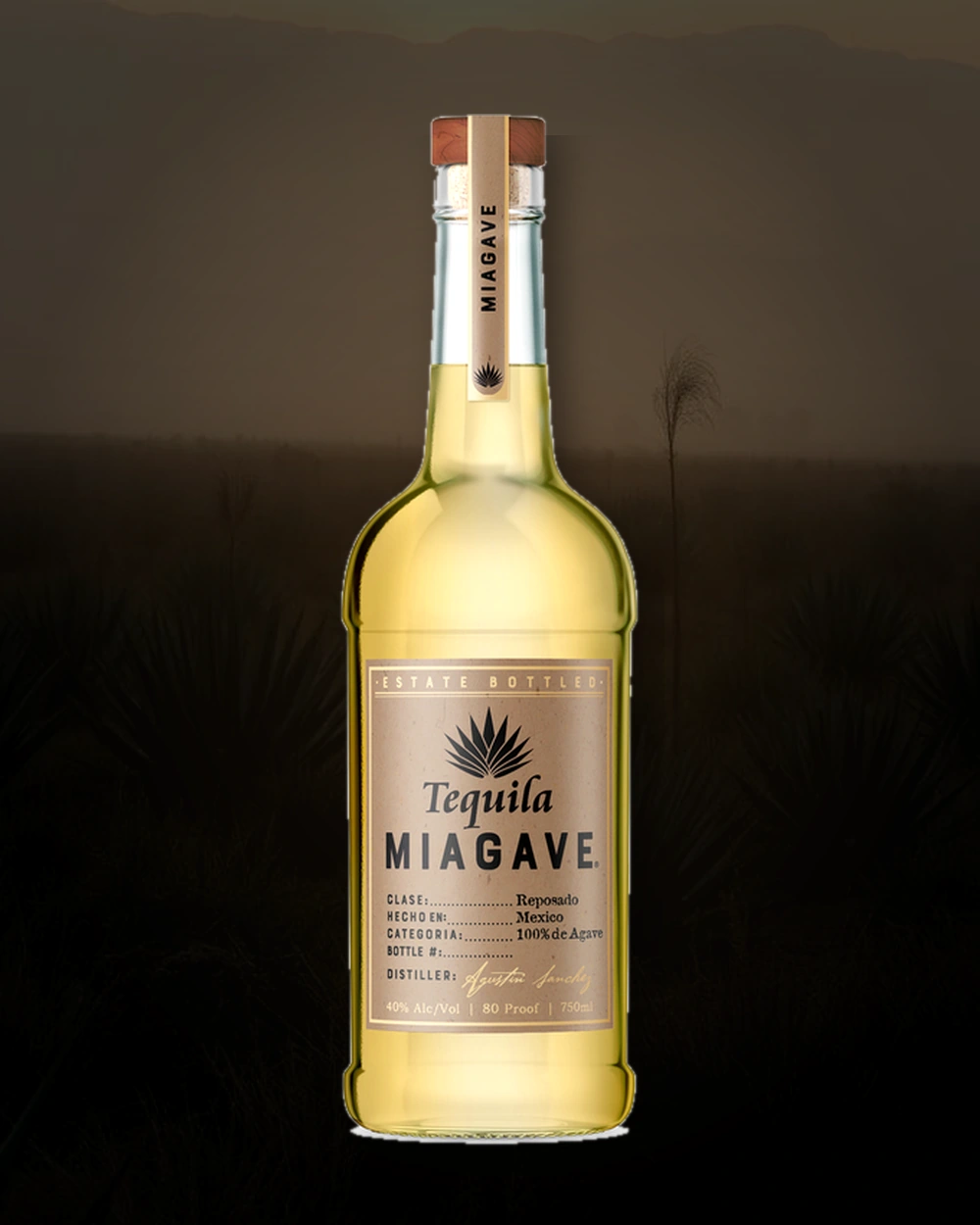 Tequila Miagave Reposado bottle