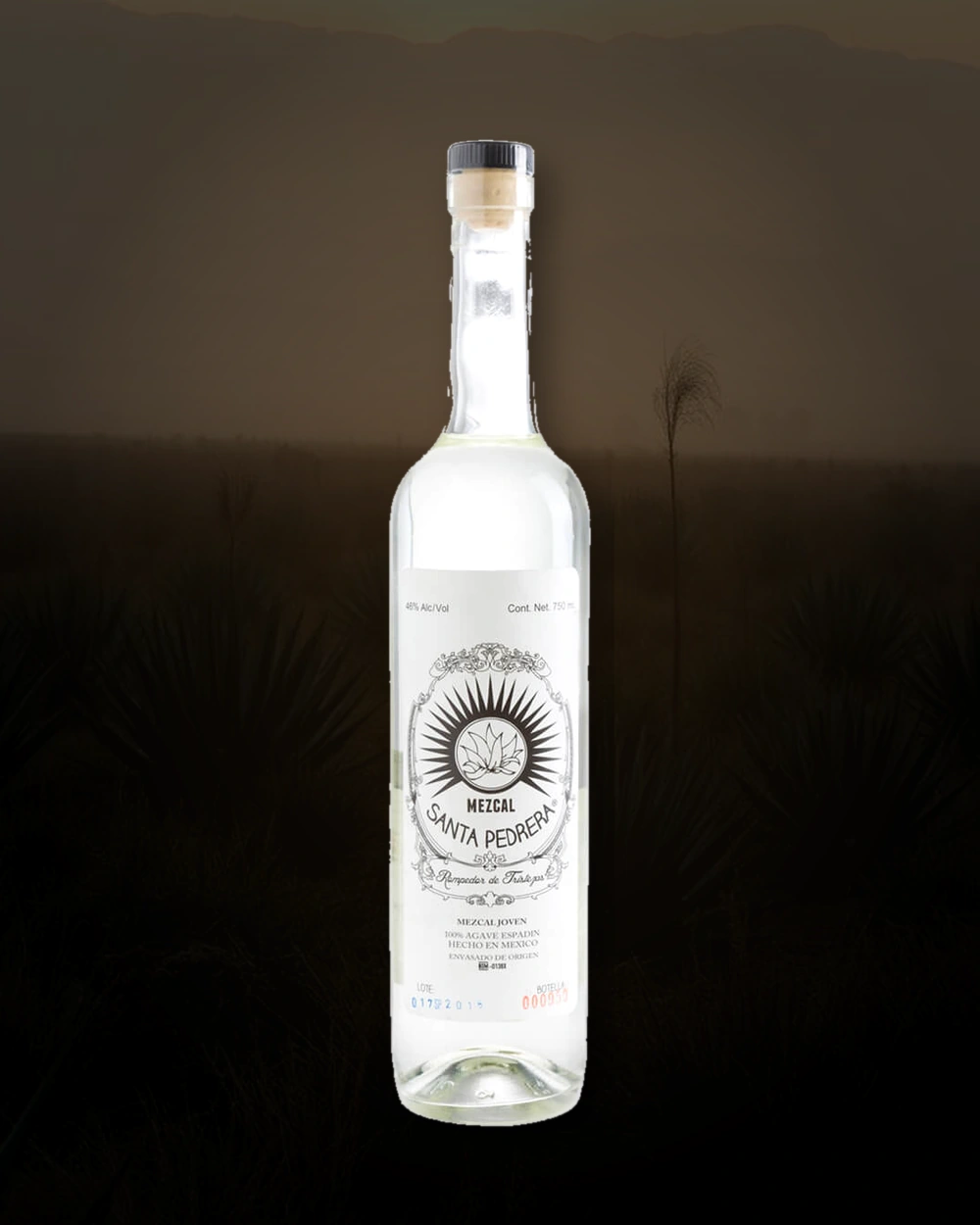 Santa Pedrera Mezcal bottle
