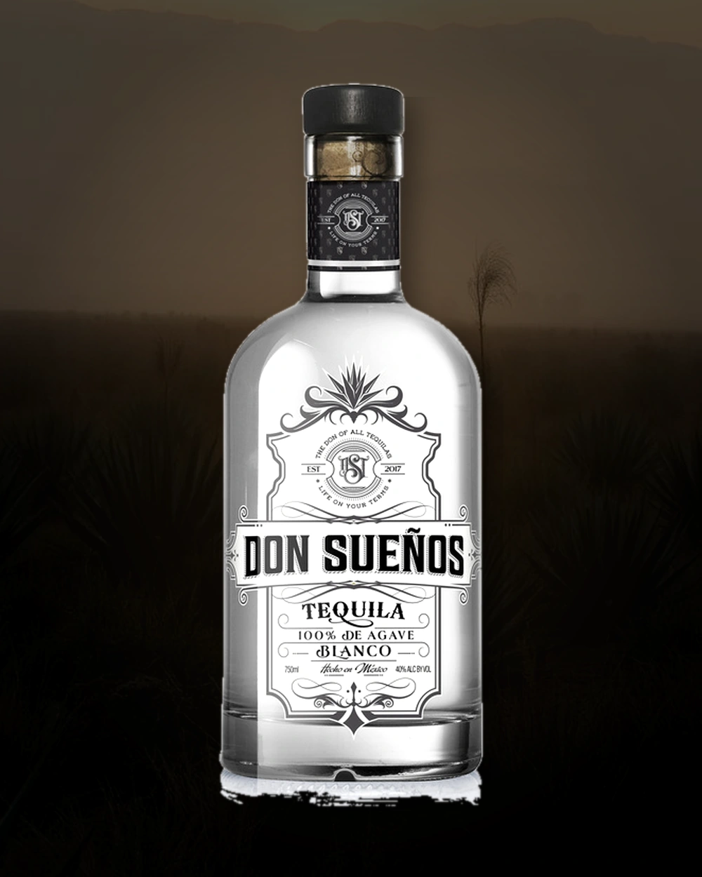 Don Sueños Tequila Blanco bottle
