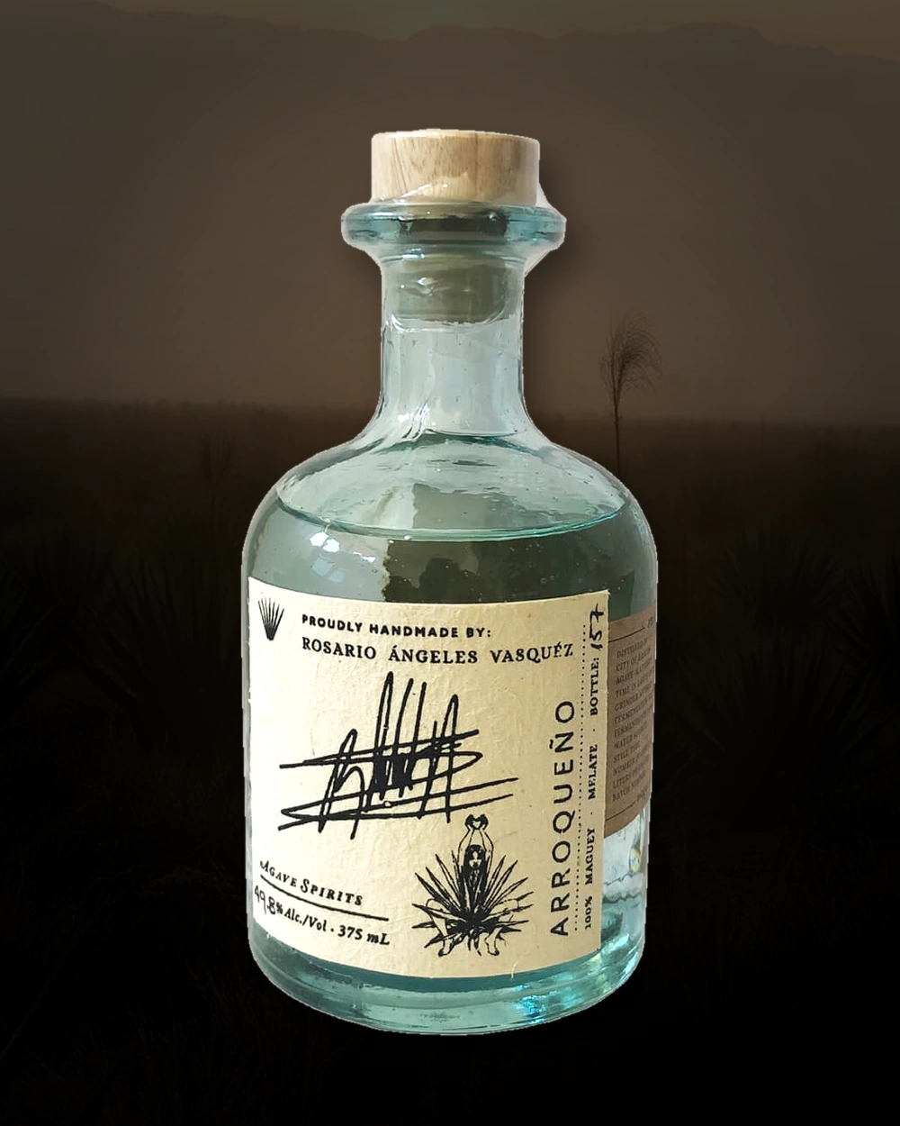 Maguey Melate Arroqueno – Rosario Ángeles Vasquéz bottle