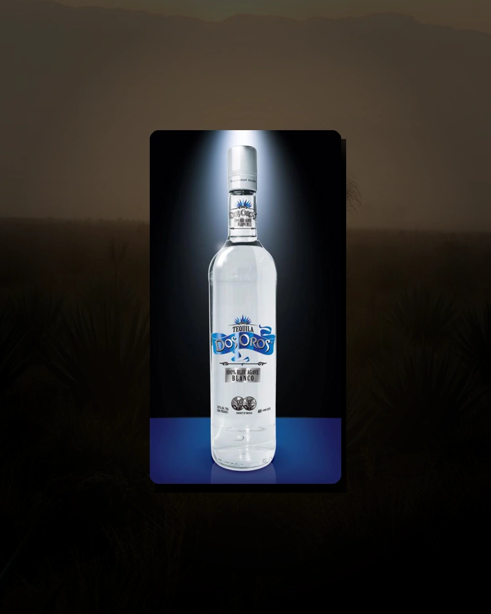 Tequila Dos Oros Blanco bottle