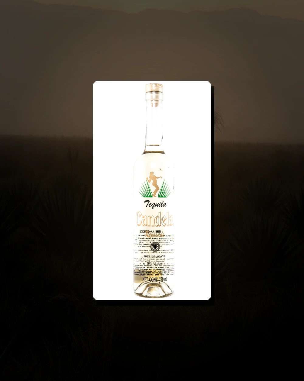 Tequila Candela Reposado bottle
