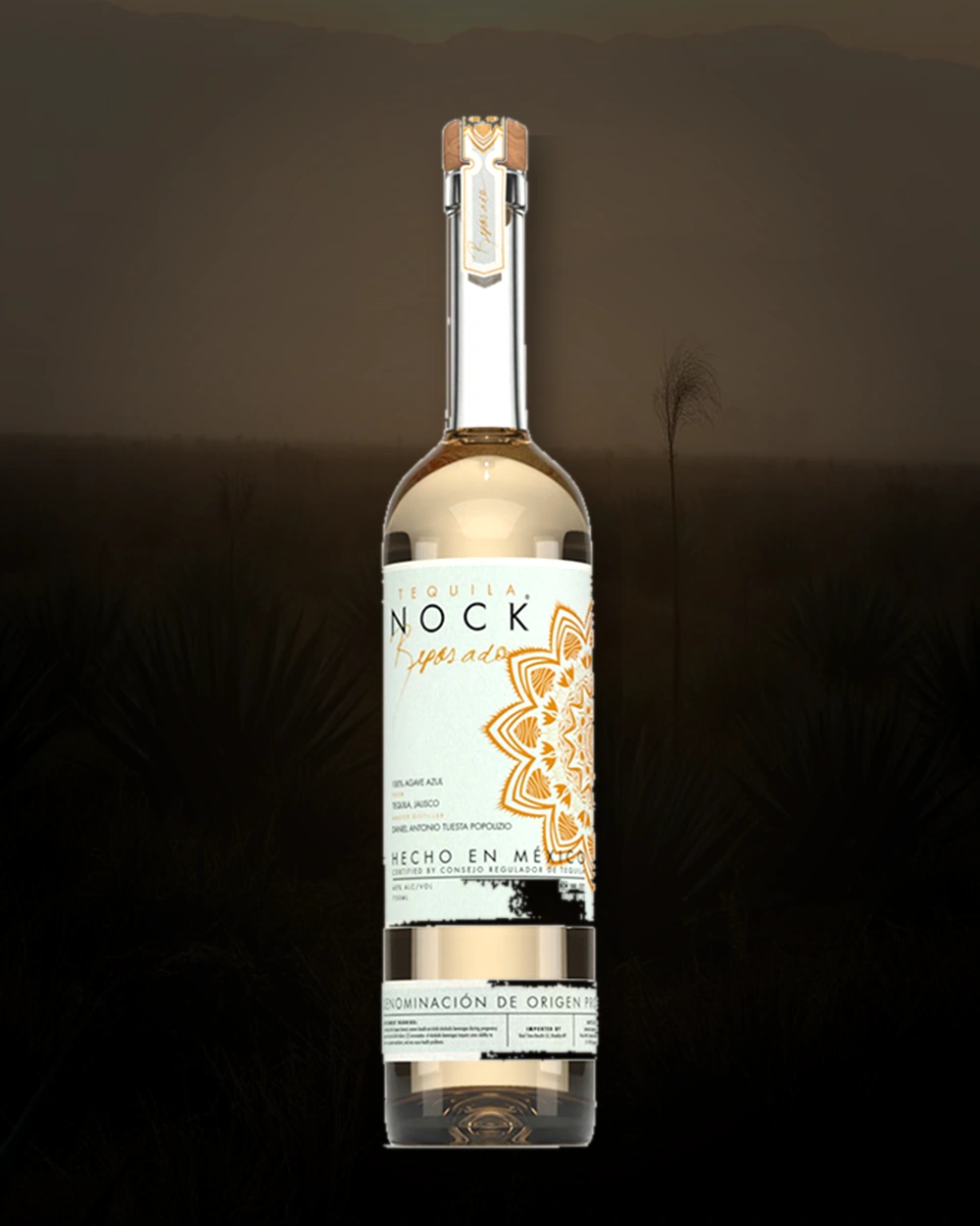 Nock Tequila Reposado Premium bottle