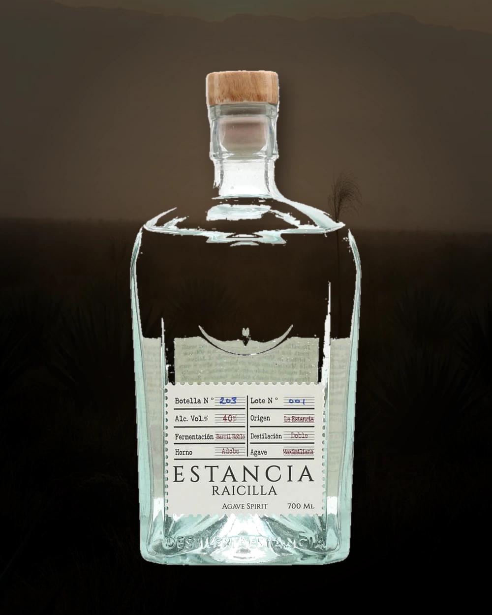 Estancia Raicilla Maximiliana bottle