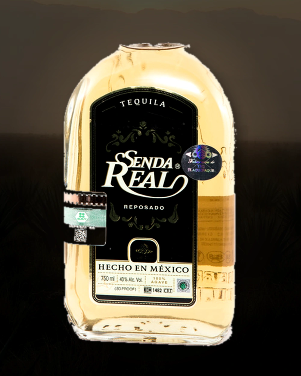 Senda Real Reposado bottle
