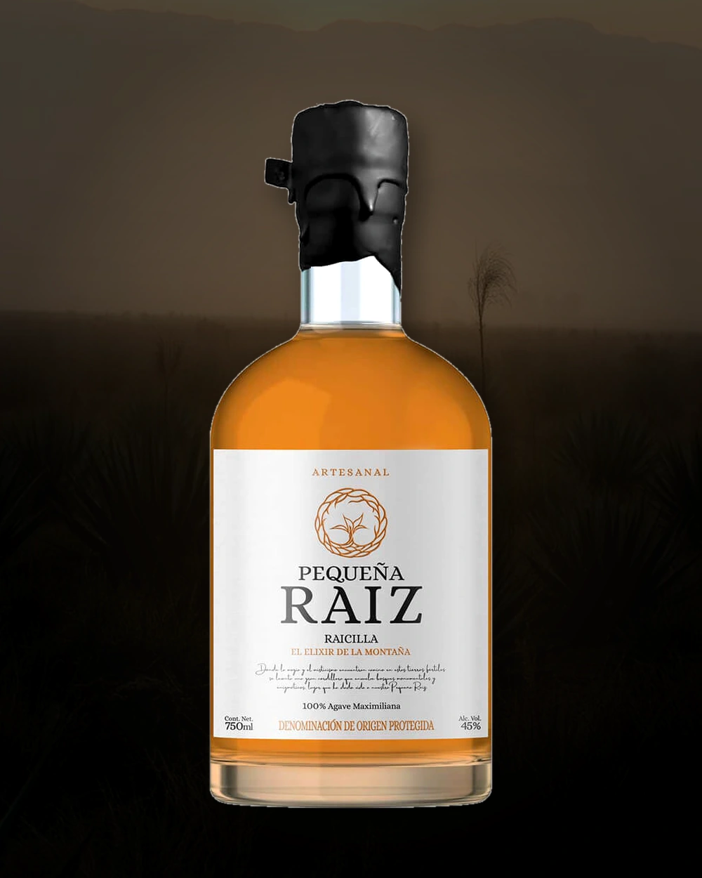 Pequeña Raiz Raicilla Anejo bottle