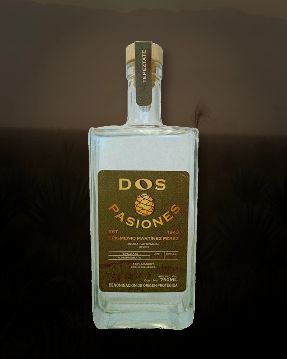 Dos Pasiones Tepextate bottle
